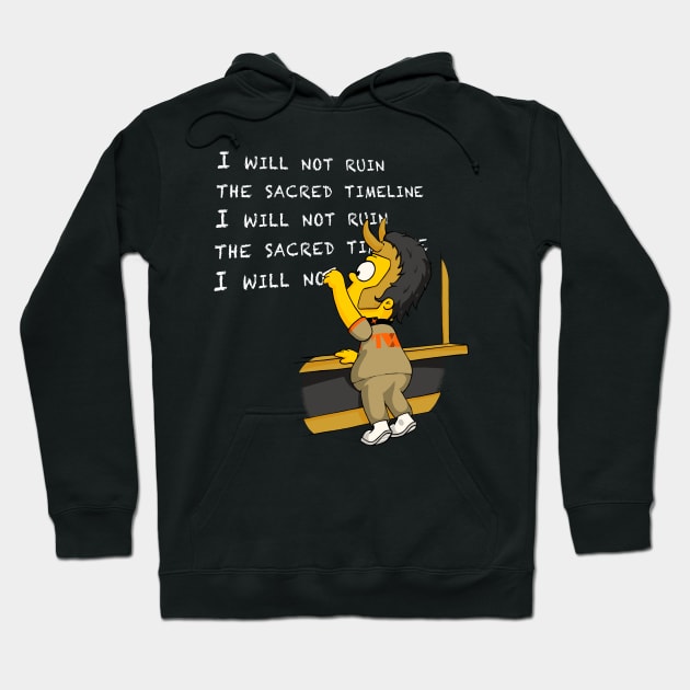 I Will Not Ruin The Sacred Timeline Hoodie by zawitees